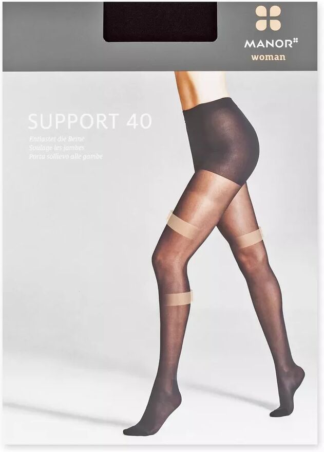 Manor Woman - Strumpfhose, 40 Den, für Damen, Black, Größe II