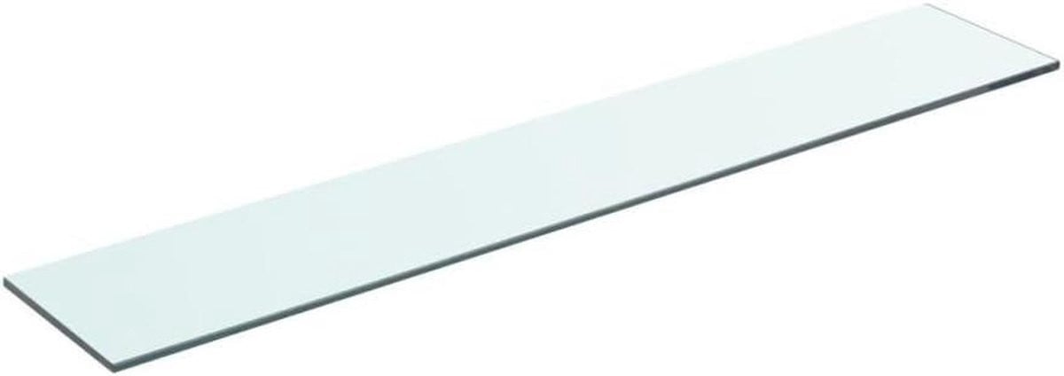 Heldere Glazen Wandplank - Zwevende Rechthoekige Plank voor Badkamer, Keuken of Woonkamer - 70 cm