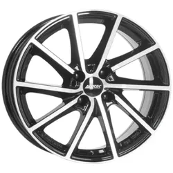 Alutec Singa Diamond Black Front Polished 7x17 ET 25 4/108 Alufelge Schwarz
