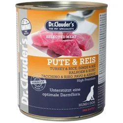 Dr. Clauder Selected Meat Pute & Reis 6x800 g