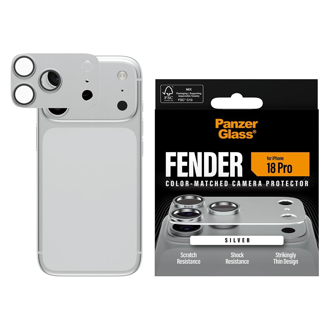 PanzerGlass Fender Camera Protector Silver (1 Stk., Apple iPhone 18 Pro) (PG08180)