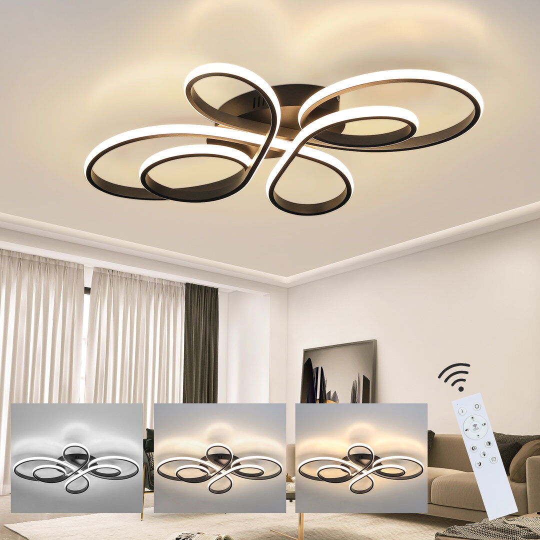 Metro Brithny Silicone LED Flush Mount Black