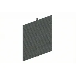 Skan Holz Carport Rückwand - Profilschalung Rückwand Größe 2: 363 x 330 cm schiefergrau