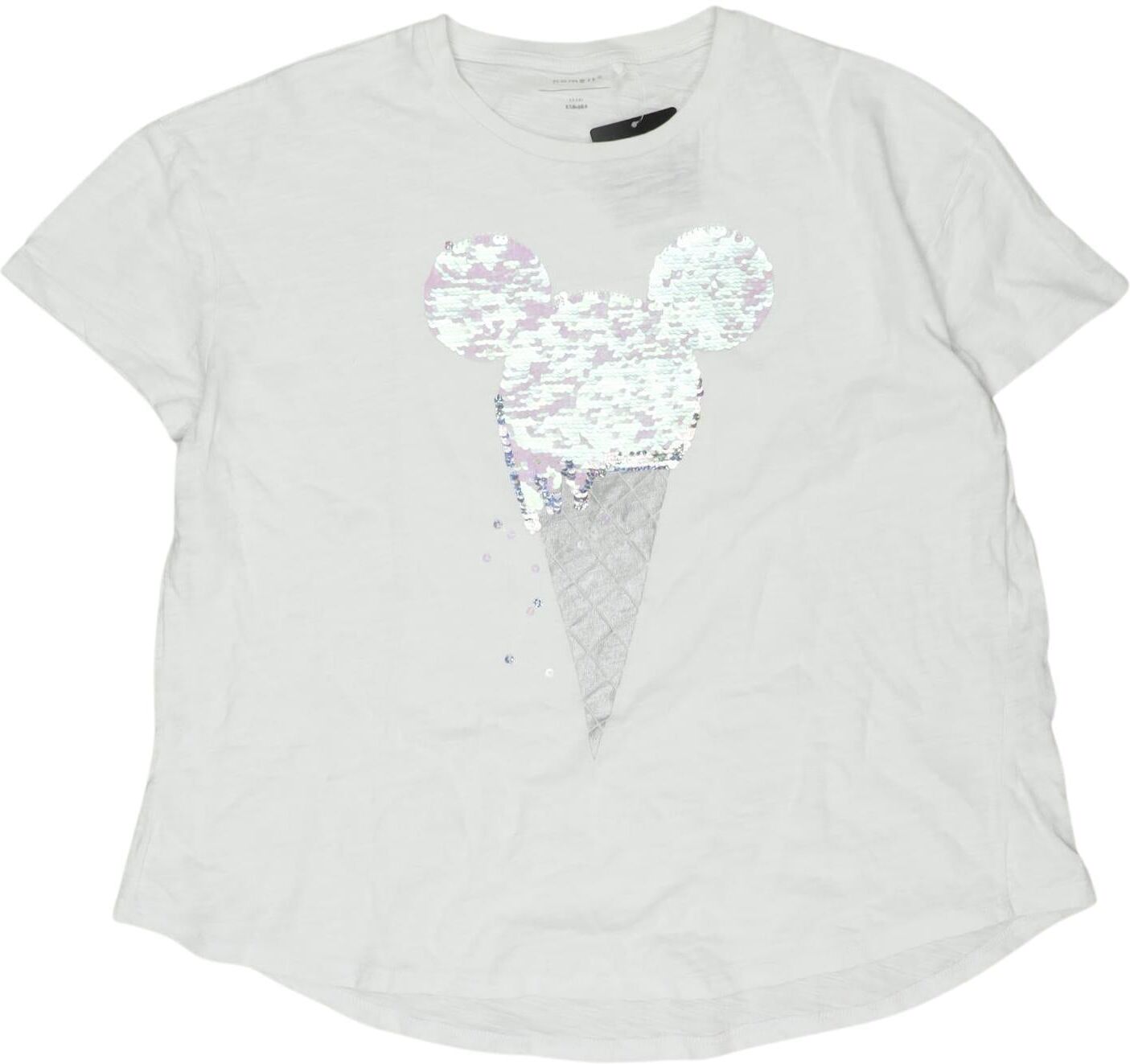 name it Mädchen T-Shirt, Weiß, Gr. EU 158 (US 13-14 Jahre), kein / Etikett - Second Hand