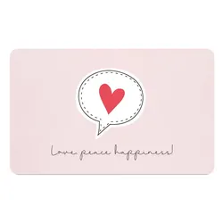 Schneidebrett Love Peace Happiness in Rosa