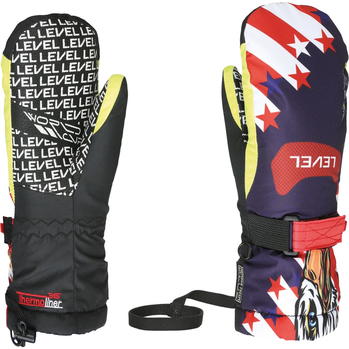Level Junior Mitten white-red (19) VI 4153JM-19-VI