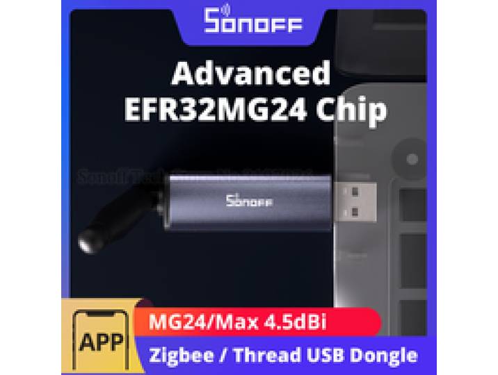 SONOFF Dongle Plus MG24 Zigbee Draad USB Dongle EFR32MG24 Nieuwe Krachtige Chip Max 4.5dBi High-Gain Antenne Aluminium Zigbee2MQTT