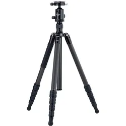 Fotopro X 65C + FPH 62R Carbon (Carbon, Metall), Stativ, Schwarz