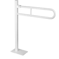 KS Handel 24 Standklappgriff Bodenmontage 60 cm Stützgriff Bodenstützgriff Weiss