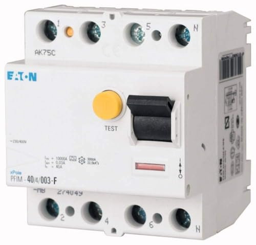 Eaton FI-schakelaar 40A 4P 30mA type G/F 187456