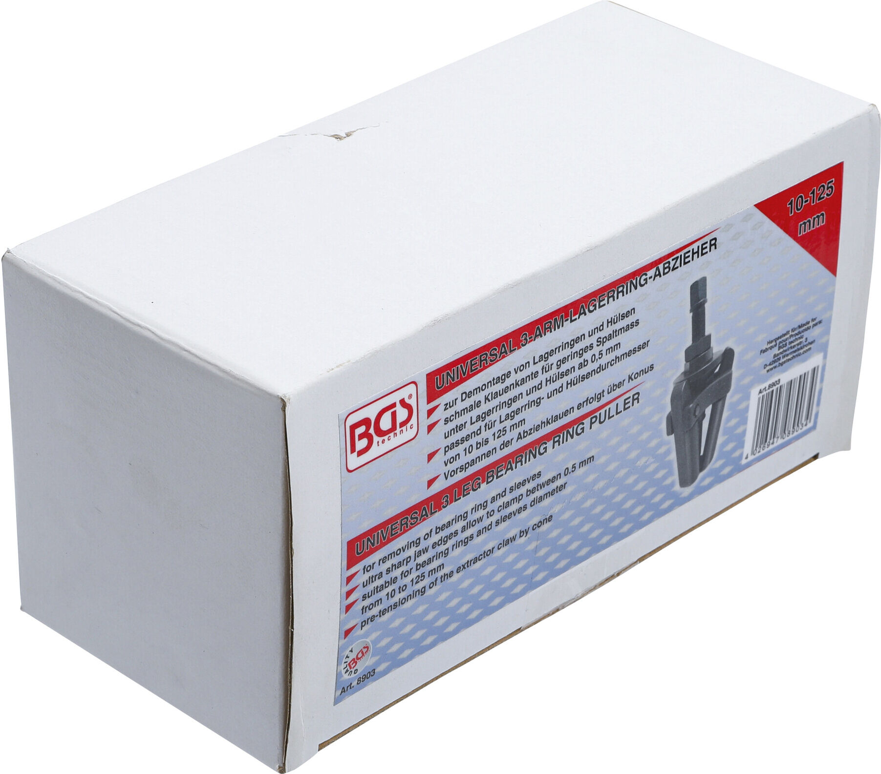 BGS Lagerring-Abzieher, 3-armig 8903, universal, 10 - 125 mm ; BGS technic)