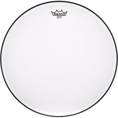"Remo 18"" Emperor White Suede "