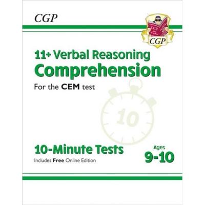 11+ CEM 10-Minute Tests: Comprehension - Ages 9-10 (with Online Edition), Taschenbuch von Cgp Books, CGP Books, 978-1-78908-437-5