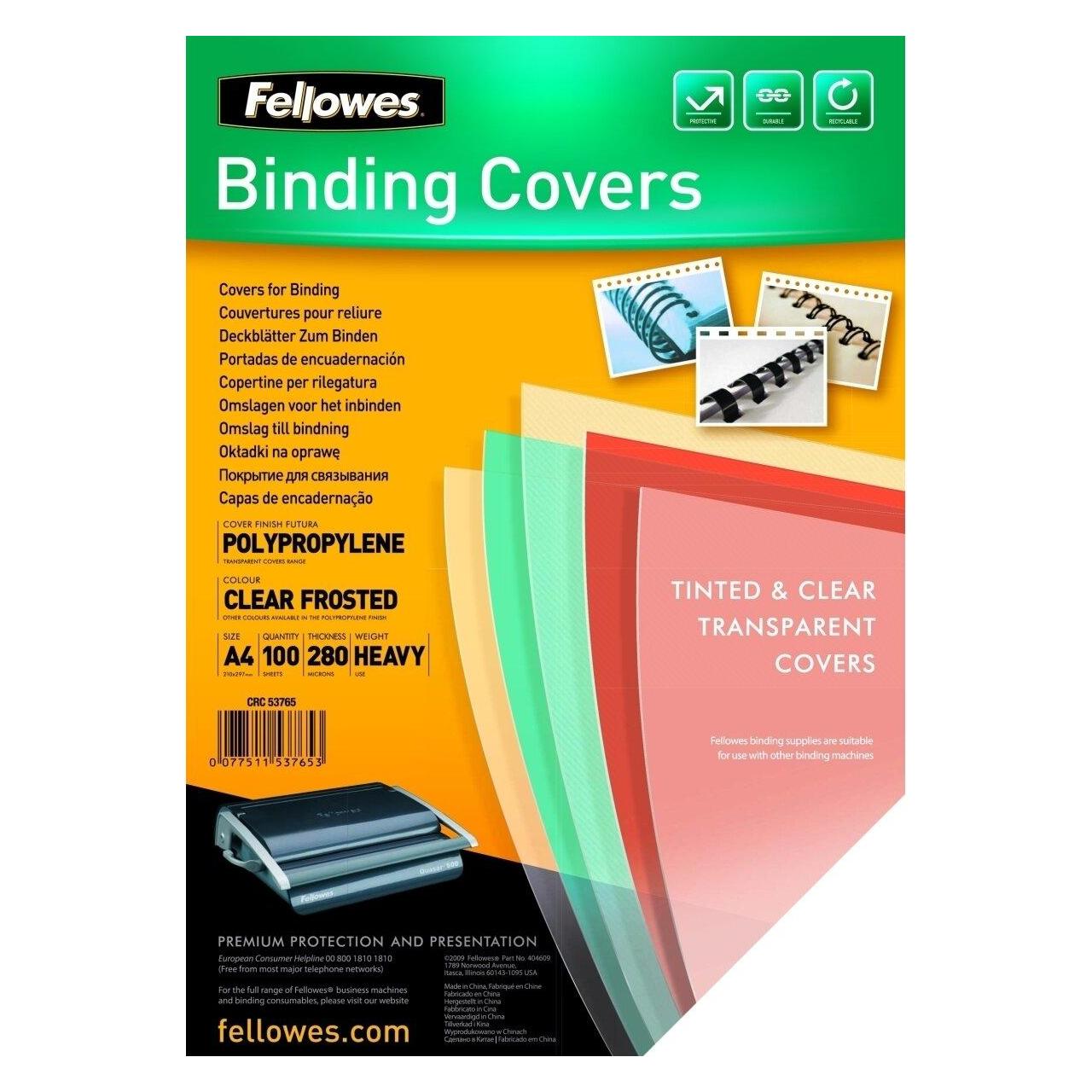 Fellowes Futura Deckblatt, transparent, matt (5376501)