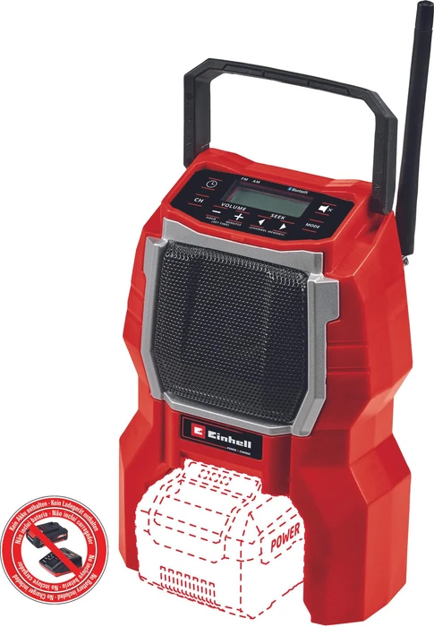 EINHELL Akku-Radio TC-RA 18 Li BT Solo, 3408017 (ohne Akku)