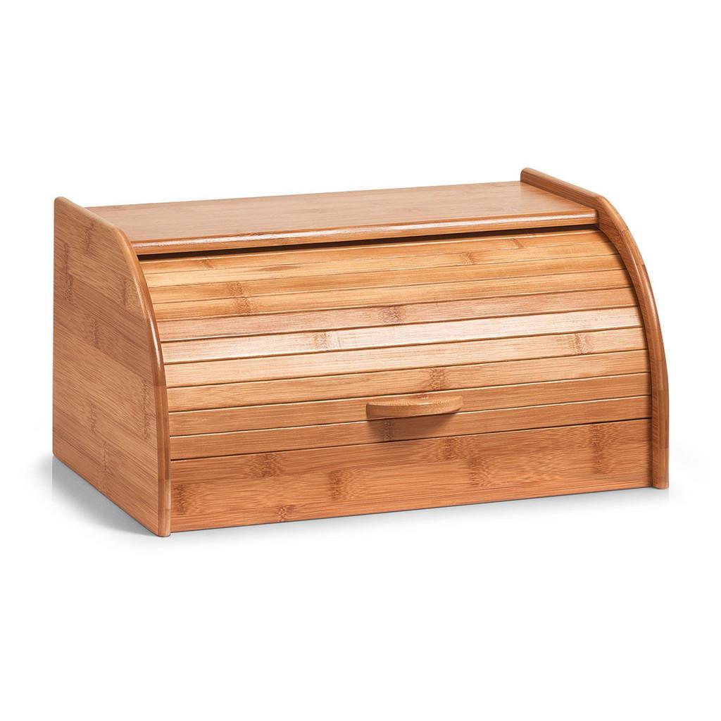 Zeller Present Brotkasten, Natur, Holz, Bambus, 40x26x20 cm, lebensmittelecht, nachhaltig, nachwachsender Rohstoff, Küchenzubehör, Brotkästen & Brotkörbe