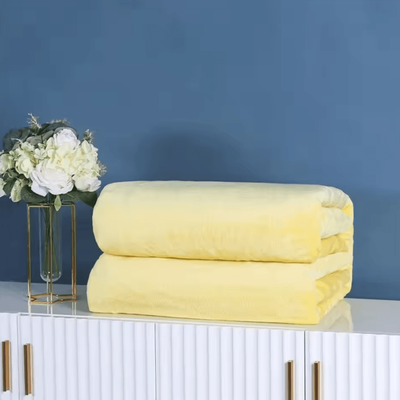 Inspire Curations Solid Color Coral Fleece Office Nap Blanket 11 100x150cm