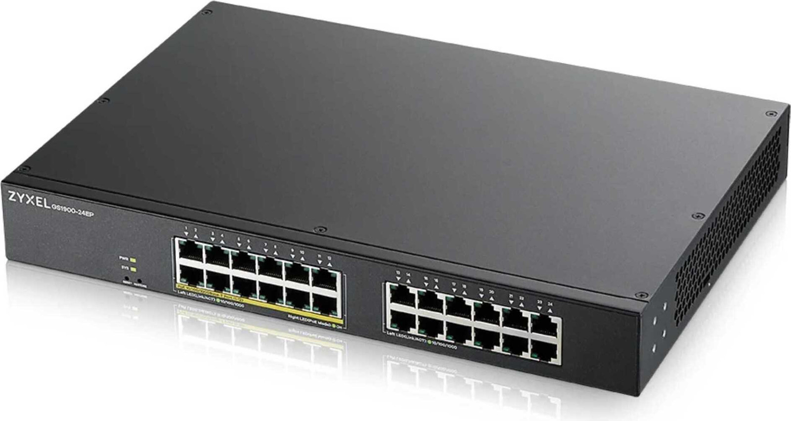 Zyxel GS1900-24EP Managed L2 Gigabit Ethernet (10/100/1000) Power over Ethernet (PoE) Switch - Black