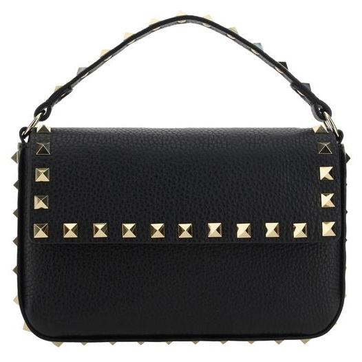 Valentino Garavani Schultertasche aus Kalbsleder in Schwarz