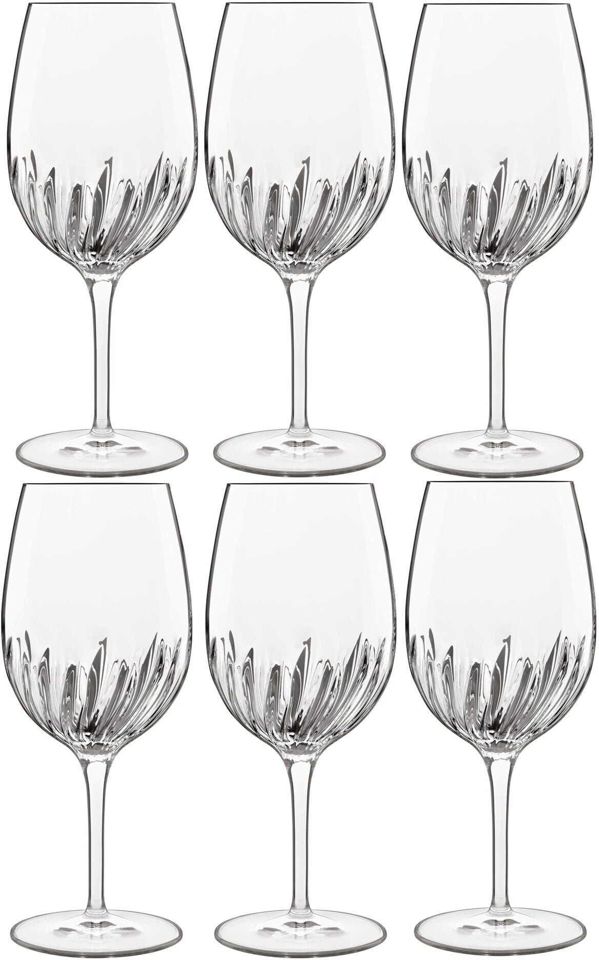 Weinglas BORMIOLI ROCCO "Universal Weinglas", transparent, H:22,5cm Ø:9cm, Glas, Trinkgefässe, Weinglas transparent Ø 9cm x 22,5cm, 570ml, 6 Stk.