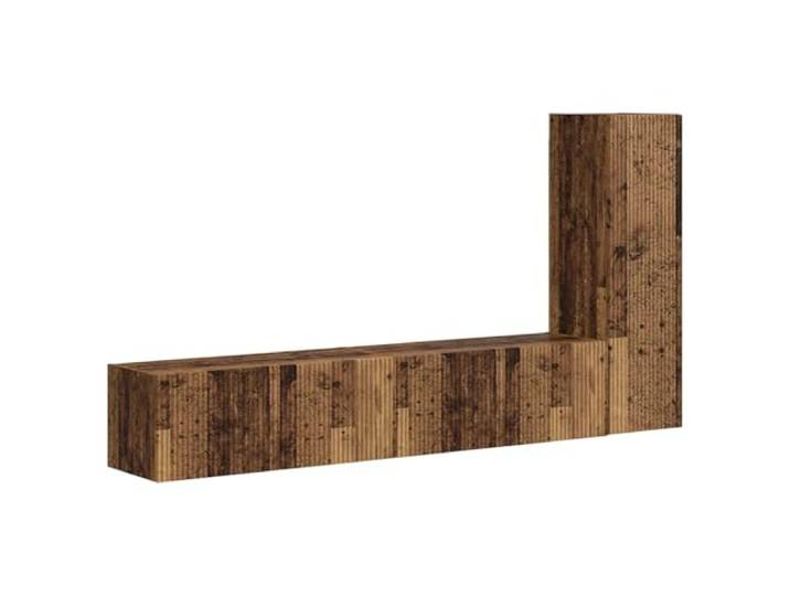 GHVBNMF TV Schrank Set Wandmontiert 3-Teilig Altholz Holzwerkstoff Stilvolles Hängeschrank-Ensemble für das Wohnzimmer schafft flexiblen Stauraum und Ordnung an jeder Zimmerwand.
