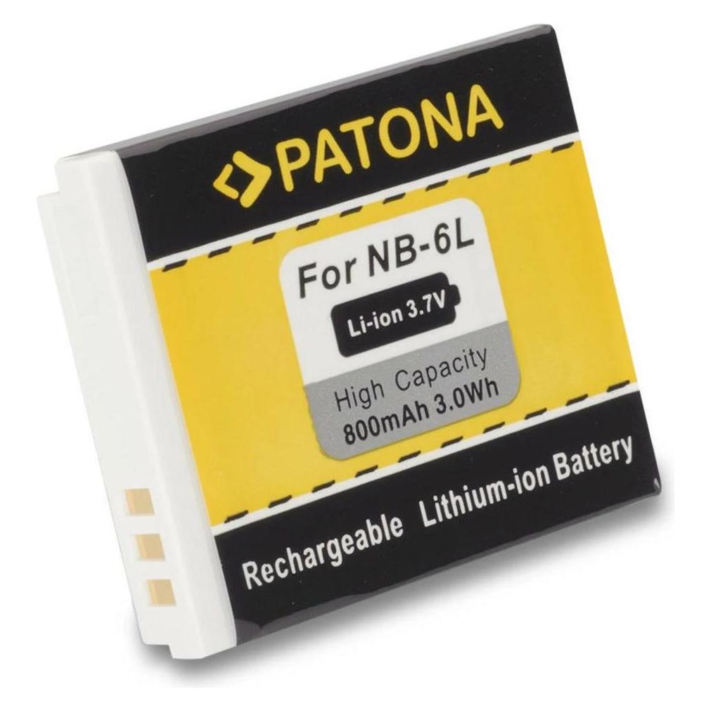 Patona Akku NB-6L, 800 mAh / 3.7V (Kamera Akku) (1006)