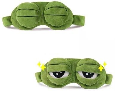 Uplifted Finds Hirigin Unisex Creative 3D Cartoon Frog Sleep Eye Mask 2 Pcs