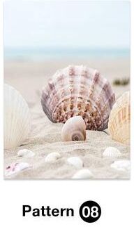 Inspired Finds Tropical Ocean Shell Canvas Wall Art Summer Beach Aesthetic Print 19.69x27.56in No Frame seashell Sand
