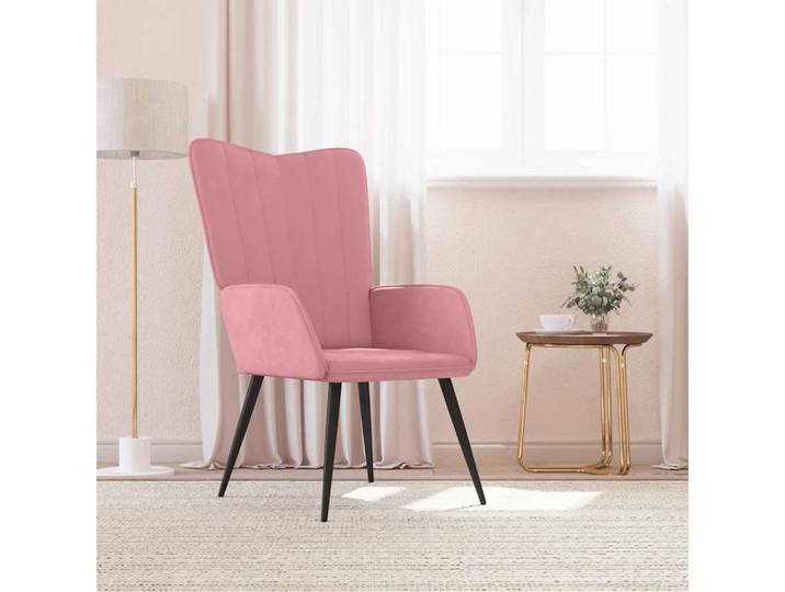 furnicato Relaxsessel Wohnzimmerstuhl 61 x 70 x 96,5 cm Rosa, Weicher Relaxsessel mit Ziernaht und stabilen Armlehnen für Wohnraum