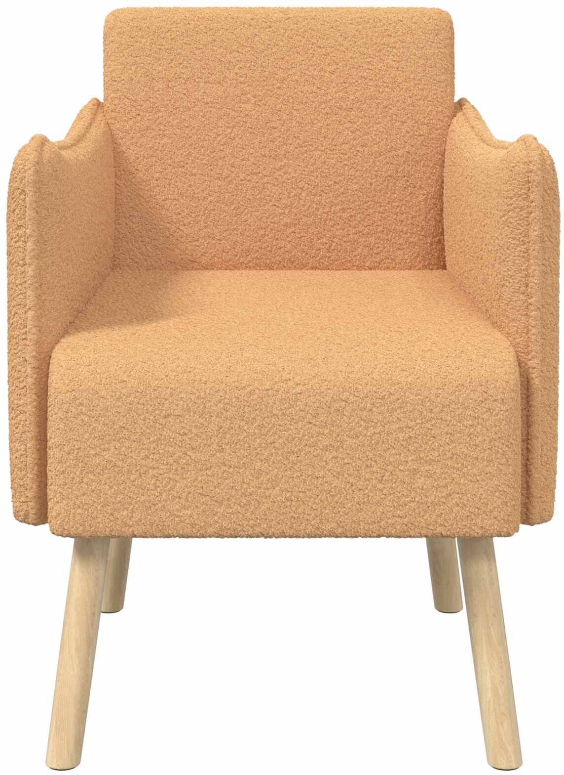 vidaXL Chaise d'appoint Beige Bouclé