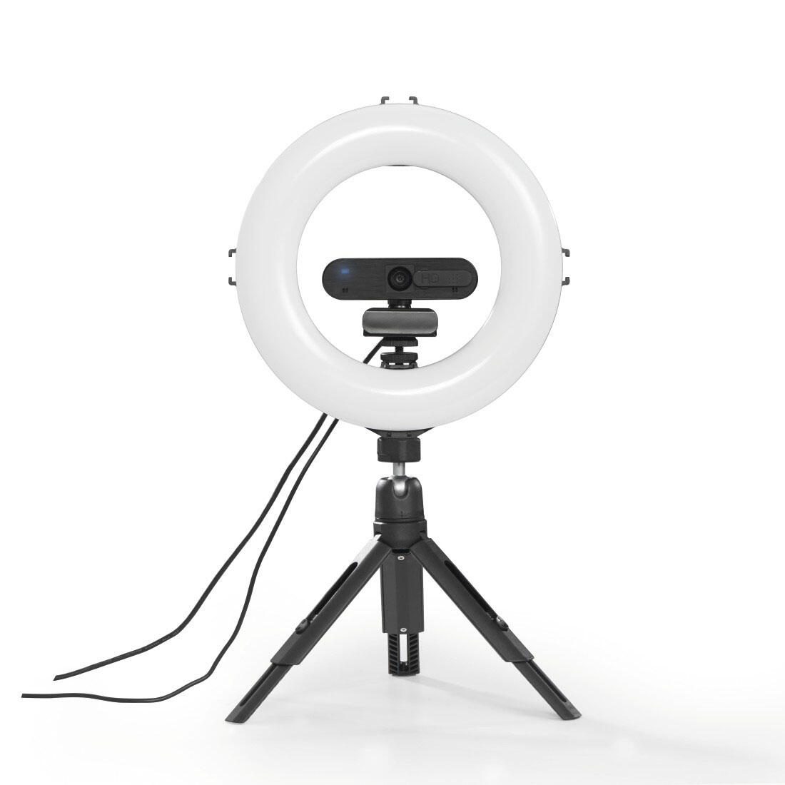 Hama LED-Ringlicht mit Stativ 9 W schwarz 00004657