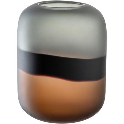 Dekovase LEONARDO "GK/Vase CORSO SABBIA", bunt (mehrfarbig), B:21cm H:25cm T:21cm, Glas, Vasen, aus Glas