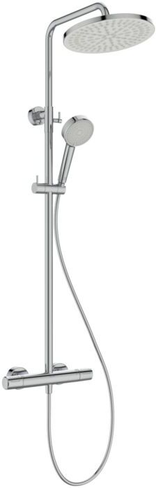Ideal Standard T25N Duschsystem A8495AA Aufputz, Flex, 2 Strahlarten, Wasser- & Energiesparend, Chrom