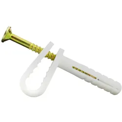 50 Stk UPp Kabelhalter mit Schnellmontagestift Halter Stift Kabelschelle E-P 12.42