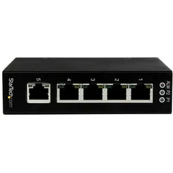 StarTech Industrial 5 Port Gigabit Switch (5 Ports), Netzwerk Switch, Schwarz