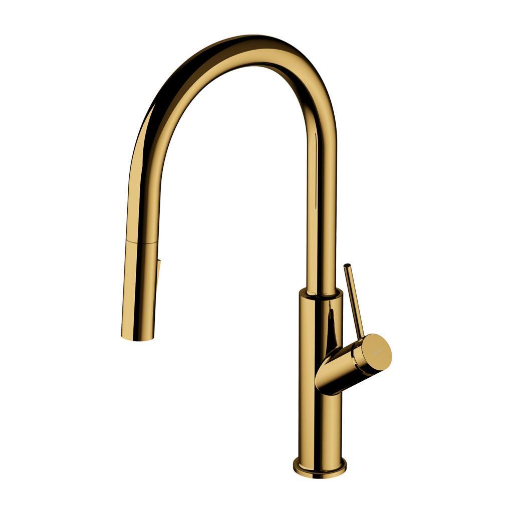 Omnires BEND BE6455GL Spültischarmatur, goldfarben