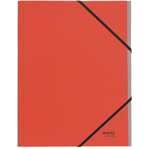LEITZ Ordnungsmappe recycle 3914 6 Fächer rot