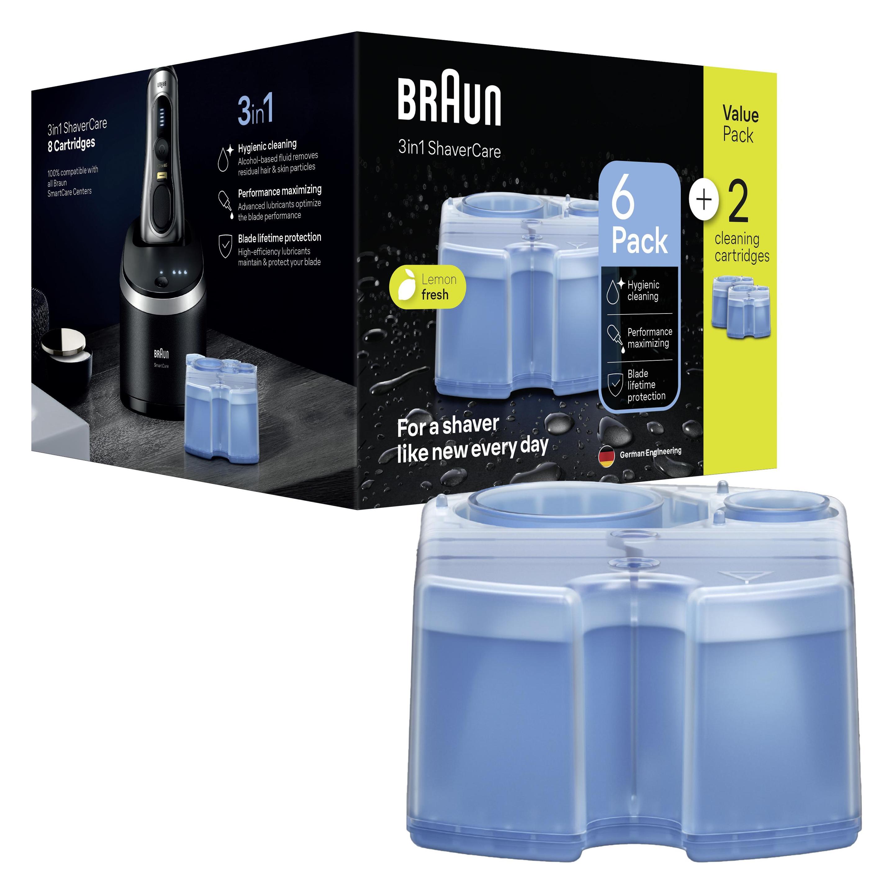 Braun CCR 6+2 Rasierer-Reinigungsstation Nachfüllkartuschen (8x) (Braun CCR 6+2)