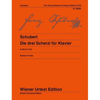 Schubert, F: Die drei Scherzi für Klavier -
