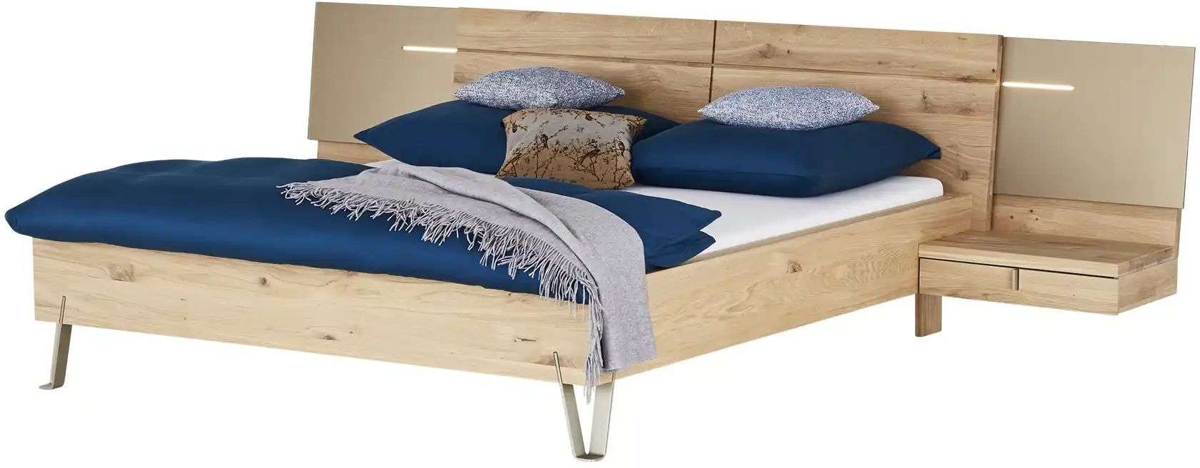 Höffner Bettanlage  Kaja ¦ holzfarben