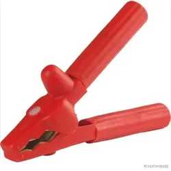 HERTH&BUSS Batterieladezange, + Pol, 750 A rot - 52289450 - rot