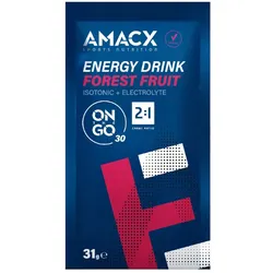 AMACX Getränkepulver Energy Drink On The Go Forest Fruit | 31g Beutel