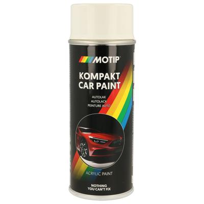 MOTIP Fahrzeuglack Kompakt weiß hochglänzend 400 ml 45770 für Opel Subaru Ford NISSAN ISUZU DAF Mercedes MASERATI OTOSAN ACURA