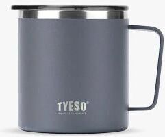 Uplift Essentials Stainless Steel Insulated Coffee Mug With Handle gray
