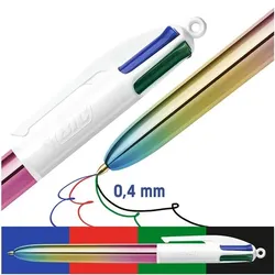 BIC Vierfarb-Druckkugelschreiber »4 Colours Gradient« mehrfarbig