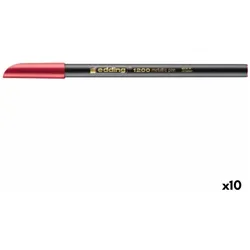 Edding, Malstifte, Filzstift 1200 metall Rot (10 Stück) (10x)