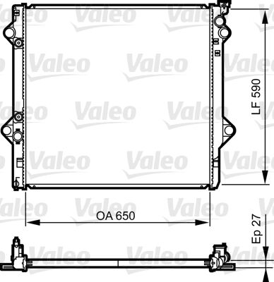 Valeo Kühler, Motorkühlung 735569 Für Toyota (Faw)