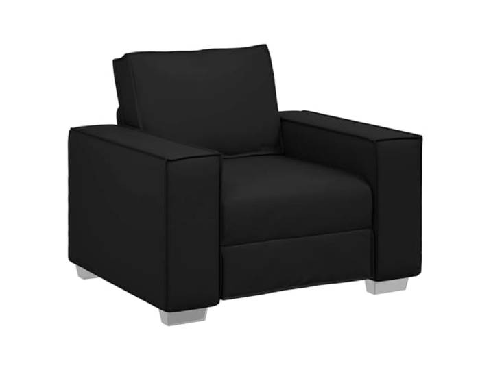 Todiikf Sessel Schwarz Kunstleder Modern Einzelsofa Polstersessel 99cm Bequemer Einsitzer mit Kunstlederbezug und stabiler Metall-Holz-Konstruktion für das moderne Wohnzimmer und Büro.