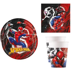 Procos Spider-Man World Of Webs Geburtstagsdekoration für Kindergeburtstage