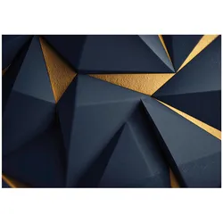 FOTOTAPETE Abstrakt Geometrisch Blau 350x250 cm